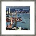 Stonecutter Bridge, Hong Kong Framed Print