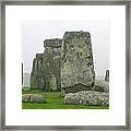 Stonehenge Detail Framed Print