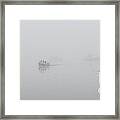 Stonington Maine Morning Fog Framed Print