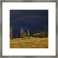 Storm Brewing Framed Print