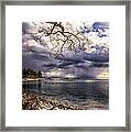 Storm Clouds From Cave Rock Framed Print