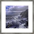 Storm Lifting At Gulliver's Hole Framed Print