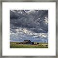 Storm Over Barn Framed Print
