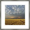 Storm Over Wheat Framed Print