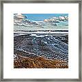 Stormy Beach Framed Print