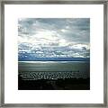 Stormy Clouds Making Way For Sunshine Framed Print