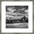 Stormy Day Old Barn Framed Print