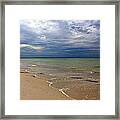 Stormy Mayflower Beach Framed Print