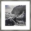 Stormy Seas At Gulliver's Hole Framed Print