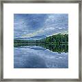 Stormy Sunrise Over Price Lake - Blue Ridge Parkway I Framed Print