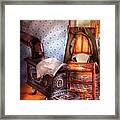 Stove - The Stove And The Chair Framed Print