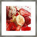 Strawberry Banana Shortcake Framed Print