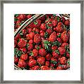 Strawberry Basket Framed Print