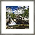 Stream Above Vernal Falls Framed Print