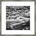 Stream Fall Colors Great Smoky Mountains Painted Bw Framed Print