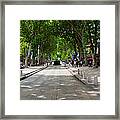 Street Scene, Cours Mirabeau Framed Print