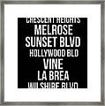 Streets Of Los Angeles 2 Framed Print