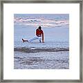 Stretching Great Salt Lake, Utah Framed Print