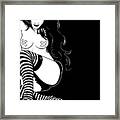 Striped Socks Framed Print