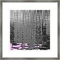 Stripes In The Water Framed Print