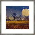 Struck By The Moon Framed Print