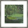 Study In Green Framed Print