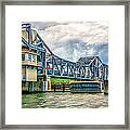 Sturgeon Bay Historic Michigan Street Bridge In Door County Framed Print