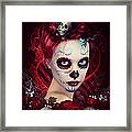 Sugar Doll Red Framed Print