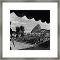 Sugarloaf Mountain Seen From The Patio At Carlos Framed Print