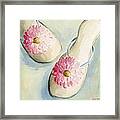 Summer Flip Flops Shoe Paintings Framed Print