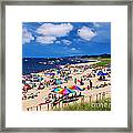 Summer Fun At Oval Beach Framed Print