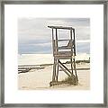 Summer Throne Lifeguard Chair Framed Print