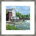 Summertime At The Old Mill Framed Print