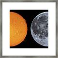 Sun And Moon Framed Print