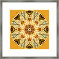 Sun Glow Mandala Framed Print