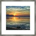 Sun Reflection Framed Print