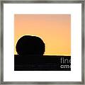 Sun Rise Silhouette Framed Print