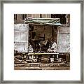 Sunday At The Shoe Stall Framed Print
