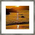 Sundown Sea Framed Print