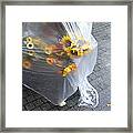 Sunflowers Protected Against Rain Framed Print