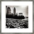 Sunny London's Beach Framed Print