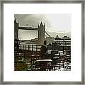 Sunny Rainstorm In London England Framed Print