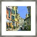 Sunny Side Of The Street 30 X 40 - Sold Framed Print