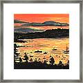 Sunrise At Bar Harbor Maine Framed Print