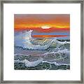Sunrise At Sea Framed Print