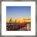 Sunrise At The Marina Framed Print