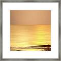 Sunrise At Topsail Island Panoramic Framed Print