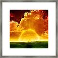 Sunrise Explosion Framed Print