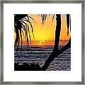 Sunrise Fuji Beach Kauai Framed Print