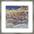 Sunrise In Death Valley Framed Print